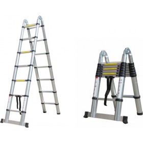 Herzberg HG-5440 Τηλεσκοπική Σκάλα Αλουμινίου 14 Σκαλιών Herzberg HG-5440 Τηλεσκοπική Σκάλα Αλουμινίου 14 Σκαλιών