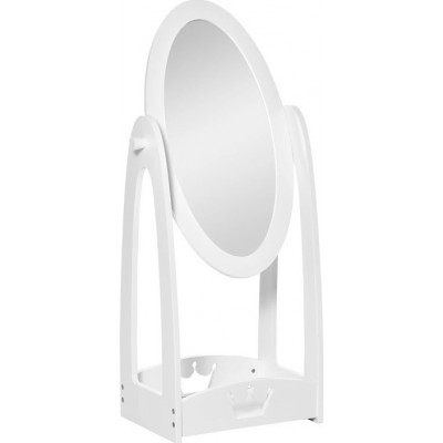 HomCom Καθρέπτης Δαπέδου Ξύλινος Λευκό 40x30cm