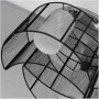 HomCom Μεταλλική Πλαφονιέρα Οροφής Μαύρη 40cmX25cmΚωδικός: B31-003 