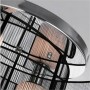 HomCom Μεταλλική Πλαφονιέρα Οροφής Μαύρη 40cmX25cmΚωδικός: B31-003 