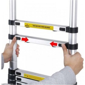 Hoppline Τηλεσκοπική Σκάλα Αλουμινίου 2.6m HOP1001030 Hoppline Τηλεσκοπική Σκάλα Αλουμινίου 2.6m HOP1001030