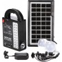 GDLite Gdplus Ηλιακό Σύστημα Φωτισμού &amp Φόρτισης με Panel, Μπαταρία με Φωτιστικό, θύρα USB και 3 Λάμπες LED