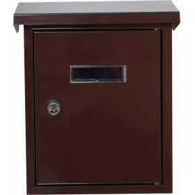 Import Hellas Γραμματοκιβώτιο Μεταλλικό Καφέ Σκούρο 25.5x6x19.2cm Import Hellas Γραμματοκιβώτιο Μεταλλικό Καφέ Σκούρο 25.5x6x19.2cm