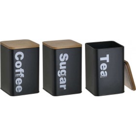 Inart Βάζο για Ζάχαρη / Καφέ / Τσάι Μεταλλικό Σετ 3τμχΚωδικός: 6-60-373-0008 