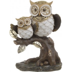 Inart Διακοσμητική Κουκουβάγια Πολυρητίνης 17x9x23cm
