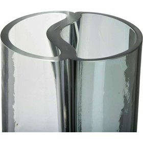 Inart Διακοσμητικό Βάζο Γυάλινο Γκρι 15x15x33cmΚωδικός: 3-70-458-0031  Inart Διακοσμητικό Βάζο Γυάλινο Γκρι 15x15x33cmΚωδικός: 3-70-458-0031