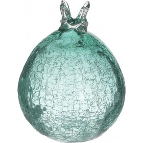 Inart Επιτραπέζιο Γούρι με Ρόδι Βεραμάν από Γυαλί 10x10cm Inart Επιτραπέζιο Γούρι με Ρόδι Βεραμάν από Γυαλί 10x10cm