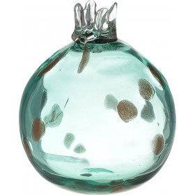 Inart Επιτραπέζιο Γούρι με Ρόδι Βεραμάν από Γυαλί 9.5x9.5cm Inart Επιτραπέζιο Γούρι με Ρόδι Βεραμάν από Γυαλί 9.5x9.5cm