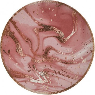 Inart Πιάτο Ρηχό Κεραμικό Ροζ με Διάμετρο 26cm 6τμχΚωδικός: 3-60-022-0026 