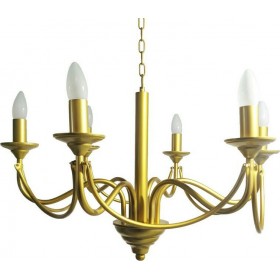 Inart Πολυέλαιος 5xE14 Ø61cm με Κεράκια Χρυσός 3-10-005-0002 Inart Πολυέλαιος 5xE14 Ø61cm με Κεράκια Χρυσός 3-10-005-0002