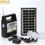 GDLite Gdplus Ηλιακό Σύστημα Φωτισμού &amp Φόρτισης με MP3 Player/FM, θύρα USB και 3 Λάμπες LED