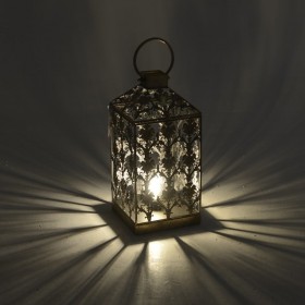 Inart Φαναράκι Μεταλλικό 20x20x44cm