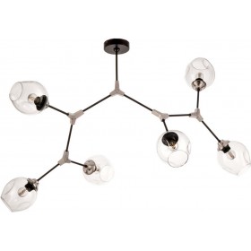 Inlight 6129-6 Μεταλλική Πλαφονιέρα Οροφής Μαύρη Inlight 6129-6 Μεταλλική Πλαφονιέρα Οροφής Μαύρη