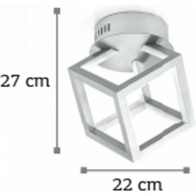 Inlight 6147-20 Μεταλλική Πλαφονιέρα Οροφής Ασημί Inlight 6147-20 Μεταλλική Πλαφονιέρα Οροφής Ασημί