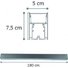Inlight 6172-180 Γραμμικό Φωτιστικό LED 50W 4000K 180cm Inlight 6172-180 Γραμμικό Φωτιστικό LED 50W 4000K 180cm