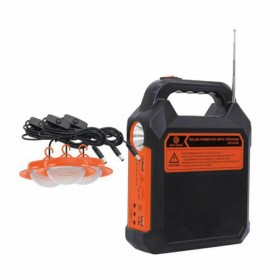 Mini Ηλιακό Σύστημα Φωτισμού με Μουσική Και Ραδιόφωνο EP-0188