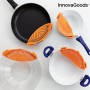 InnovaGoods Σουρωτήρι Κατσαρόλας Πλαστικό με Διάμετρο 22cm Pastrainer Σιλικόνης Πορτοκαλί