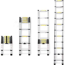 JLAD07 Τηλεσκοπική Σκάλα Αλουμινίου 7 Σκαλιών JLAD07 Τηλεσκοπική Σκάλα Αλουμινίου 7 Σκαλιών