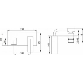 Karag Ginko CA14A07 Νιπτήρα Χρωμέ Karag Ginko CA14A07 Νιπτήρα Χρωμέ