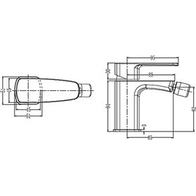 Karag Marcarni QW46 Μπαταρία Μπιντέ Ασημί