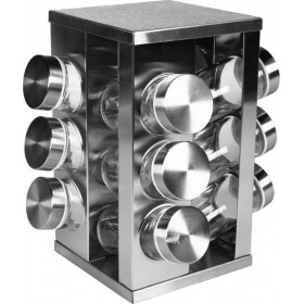 Keskor Θήκη Μπαχαρικών σε Περιστρεφόμενη Βάση 12τμχ Keskor Θήκη Μπαχαρικών σε Περιστρεφόμενη Βάση 12τμχ