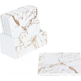 Keskor Σουβέρ Ξύλινο με Βάση Λευκό 6τμχΚωδικός: 76895  Keskor Σουβέρ Ξύλινο με Βάση Λευκό 6τμχΚωδικός: 76895