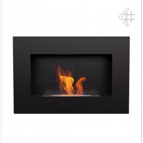 Kratki Delta Tuv Επιτοίχιο Τζάκι Βιοαιθανόλης Εσωτερικού Χώρου Black Kratki Delta Tuv Επιτοίχιο Τζάκι Βιοαιθανόλης Εσωτερικού Χώρου Black