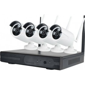 KS-4NK1-720 WiFi Ολοκληρωμένο Σύστημα CCTV 4 Κάμερες HD NVR Kit