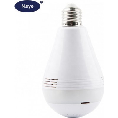 Light Bulb Κρυφή Κάμερα Παρακολούθησης 1080p Fisheye Wifi IP 9000-5448545
