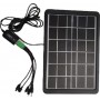 GDsuper Ηλιακός Φορτιστής Φορητών Συσκευών 8W 6V με σύνδεση USB