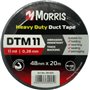 Morris Υφασμάτινη Ταινία DT11 Black 33479 48mm x 50m