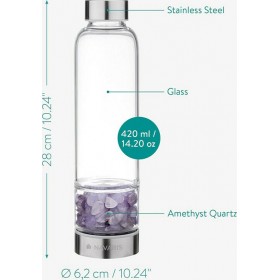 Navaris Μπουκάλι Νερού Γυάλινο με Βιδωτό Καπάκι Διάφανο 420mlΚωδικός: 53150.03 