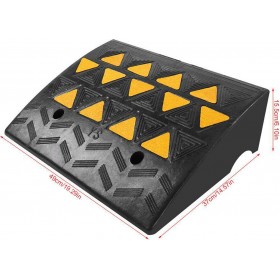 Next Systems KDH-UP-2M Ράμπα Πεζοδρομίου από Ελαστικό με Κίτρινα Ανακλαστικά Ύψους 15.5cm