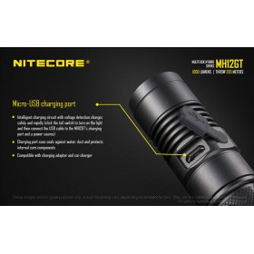 NiteCore Φακός Επαναφορτιζόμενος Led 1000lm MH12GT NiteCore Φακός Επαναφορτιζόμενος Led 1000lm MH12GT