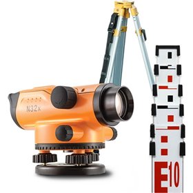 Nivel Αυτόματος Χωροβάτης Nivel N32x μαζί με Τρίποδα Αλουμινίου και Σταδία Nivel Αυτόματος Χωροβάτης Nivel N32x μαζί με Τρίποδα Αλουμινίου και Σταδία