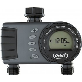Orbit 1 Dial 2 Outlet Hose Faucet Timer Προγραμματιστής Ποτίσματος 2 Στάσεων Orbit 1 Dial 2 Outlet Hose Faucet Timer Προγραμματιστής Ποτίσματος 2 Στάσεων
