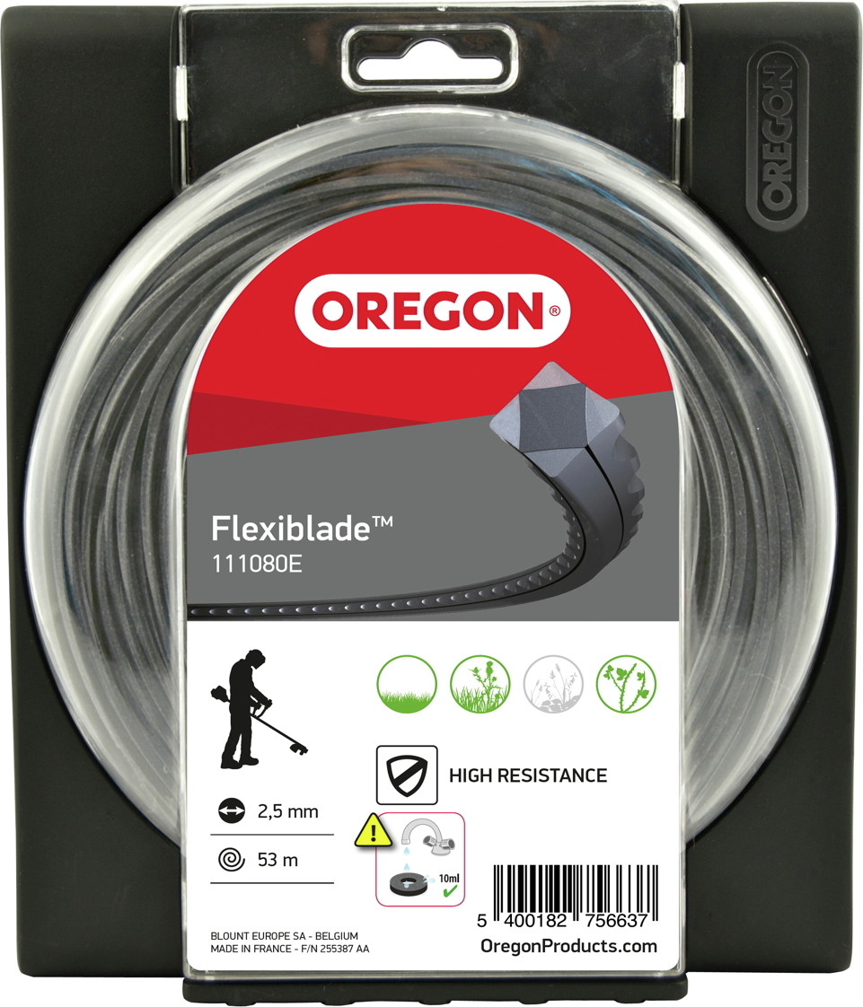 Oregon Flexiblade 111085E Νήμα Μεσινέζας Τετράγωνο Μήκους 21m και Πάχους 4mm