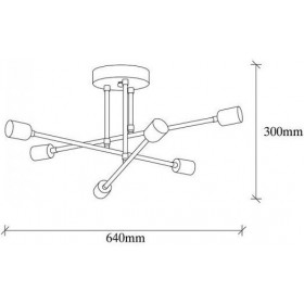 Pakoworld PWL-0102 Μεταλλική Πλαφονιέρα Οροφής ΜαύρηΚωδικός: 071-000766  Pakoworld PWL-0102 Μεταλλική Πλαφονιέρα Οροφής ΜαύρηΚωδικός: 071-000766