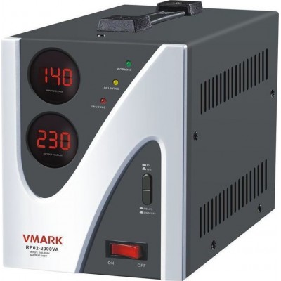 VMARK RE02-3000VA Σταθεροποιητής Τάσης Relay με 1 Πρίζα Ρεύματος