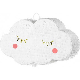 PartyDeco Πινιάτα Σύννεφο Άσπρο 50x32x9cm PIN-14