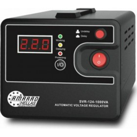 Amarad SVR-1000VA Σταθεροποιητής Τάσης Relay με 1 Πρίζα Ρεύματος Amarad SVR-1000VA Σταθεροποιητής Τάσης Relay με 1 Πρίζα Ρεύματος