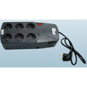 AVR-2000HK Compact Σταθεροποιητής Τάσης Relay 2000VA με 6 Πρίζες Ρεύματος