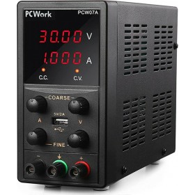 PCWork PCW07A Τροφοδοτικό Πάγκου με 1 Κανάλι 30V 5A