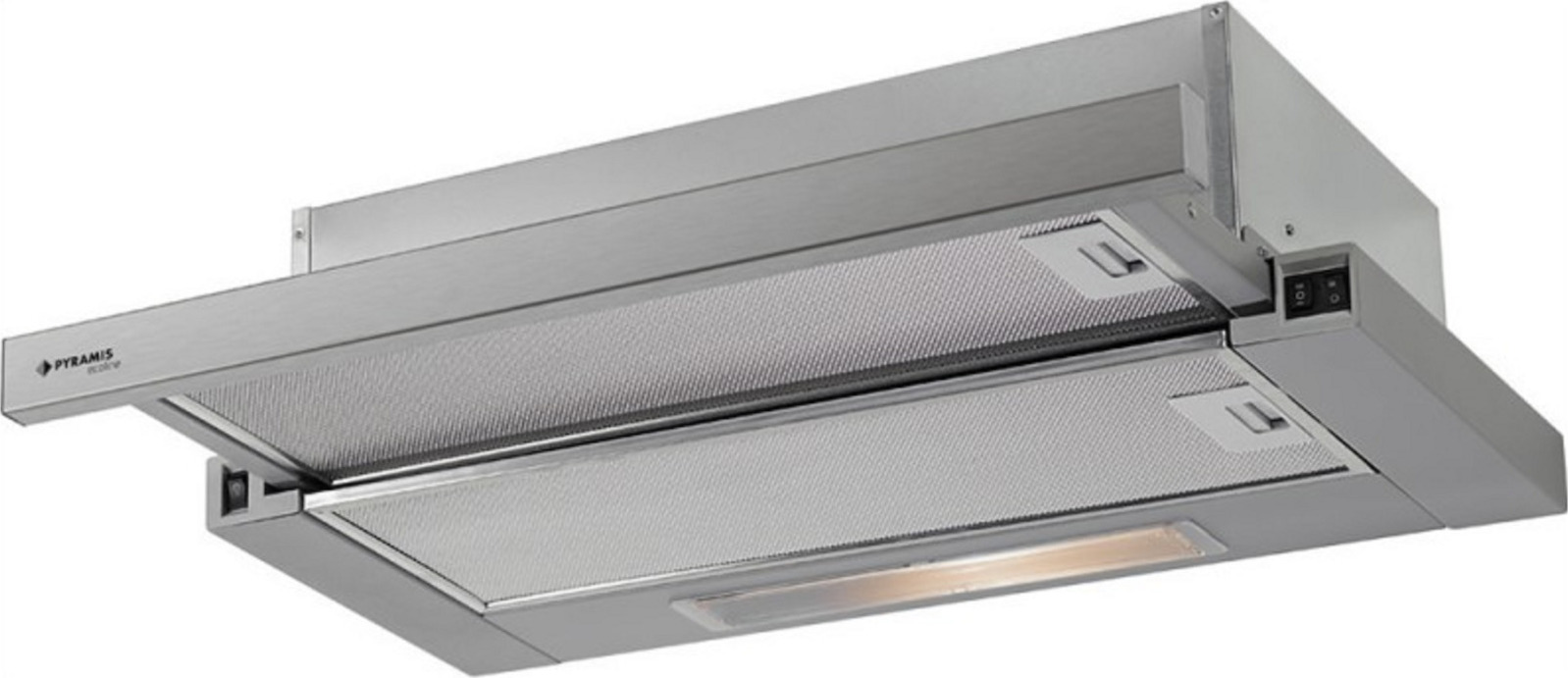 Pyramis Power Slim Συρόμενος Απορροφητήρας 60cm Inox Pyramis Power Slim Συρόμενος Απορροφητήρας 60cm Inox