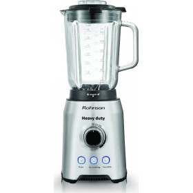 Rohnson R-583 Μπλέντερ για Smoothies με Γυάλινη Κανάτα 1.5lt 1400Watt Inox