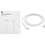 Apple Regular USB 2.0 Cable USB-C male - Lightning Λευκό 1m (MQGJ2ZM/A)