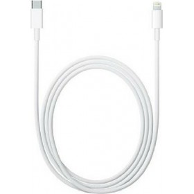 Apple Regular USB 2.0 Cable USB-C male - Lightning Λευκό 2m (MKQ42Z)