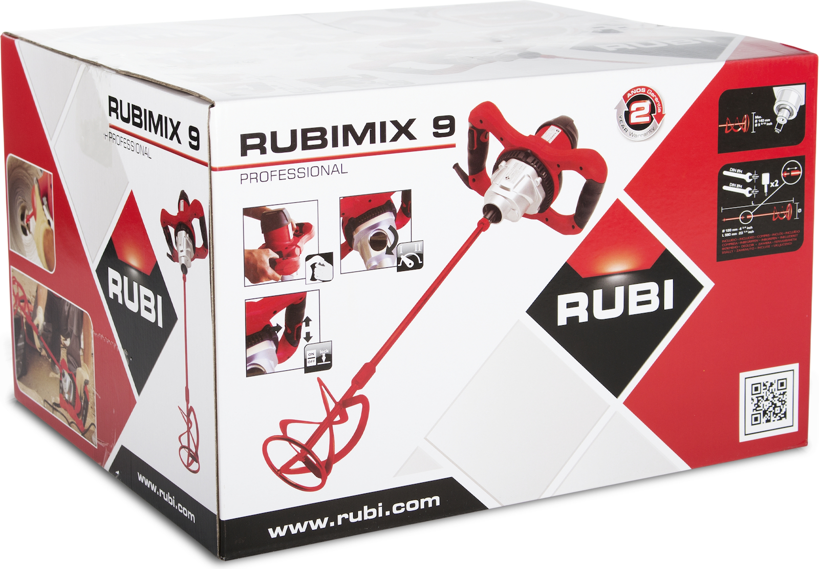 Rubi Rubimix-9 Ηλεκτρικός Αναδευτήρας 1200W με Εξάρτημα Ανάδευσης