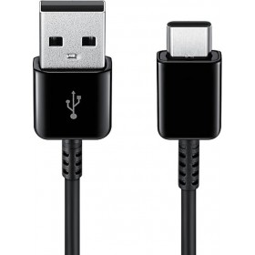 Samsung Regular USB 2.0 Cable USB-C male - USB-A male Μαύρο 1.5m (EP-DG930IBEGWW)