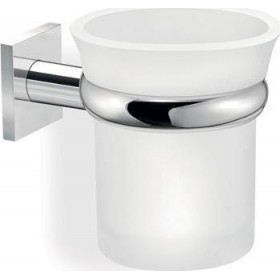 Sanco Tempo A3-14001 Ποτηροθήκη Επιτοίχια Γυάλινη Ασημί